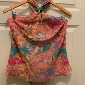 Lauren Ralph Lauren Halter Print Blouse Size 12